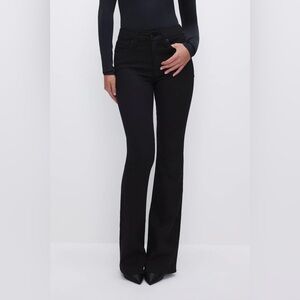 Good American Black Classic Bootcut Jeans